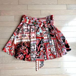 Alice & Olivia printed mini skirt